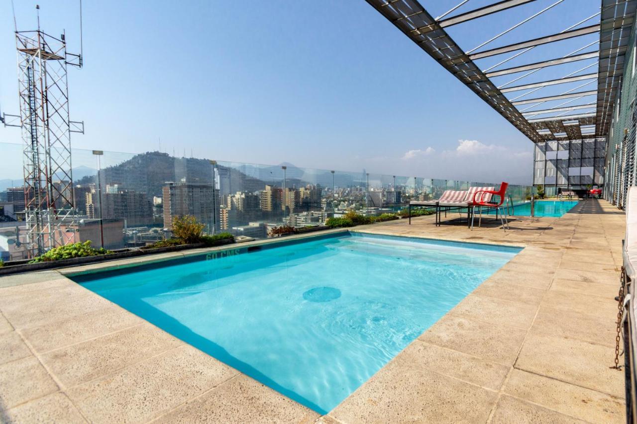 Tribeca Twin Room - Studio With Pool, Wifi, Ac Сантьяго Экстерьер фото